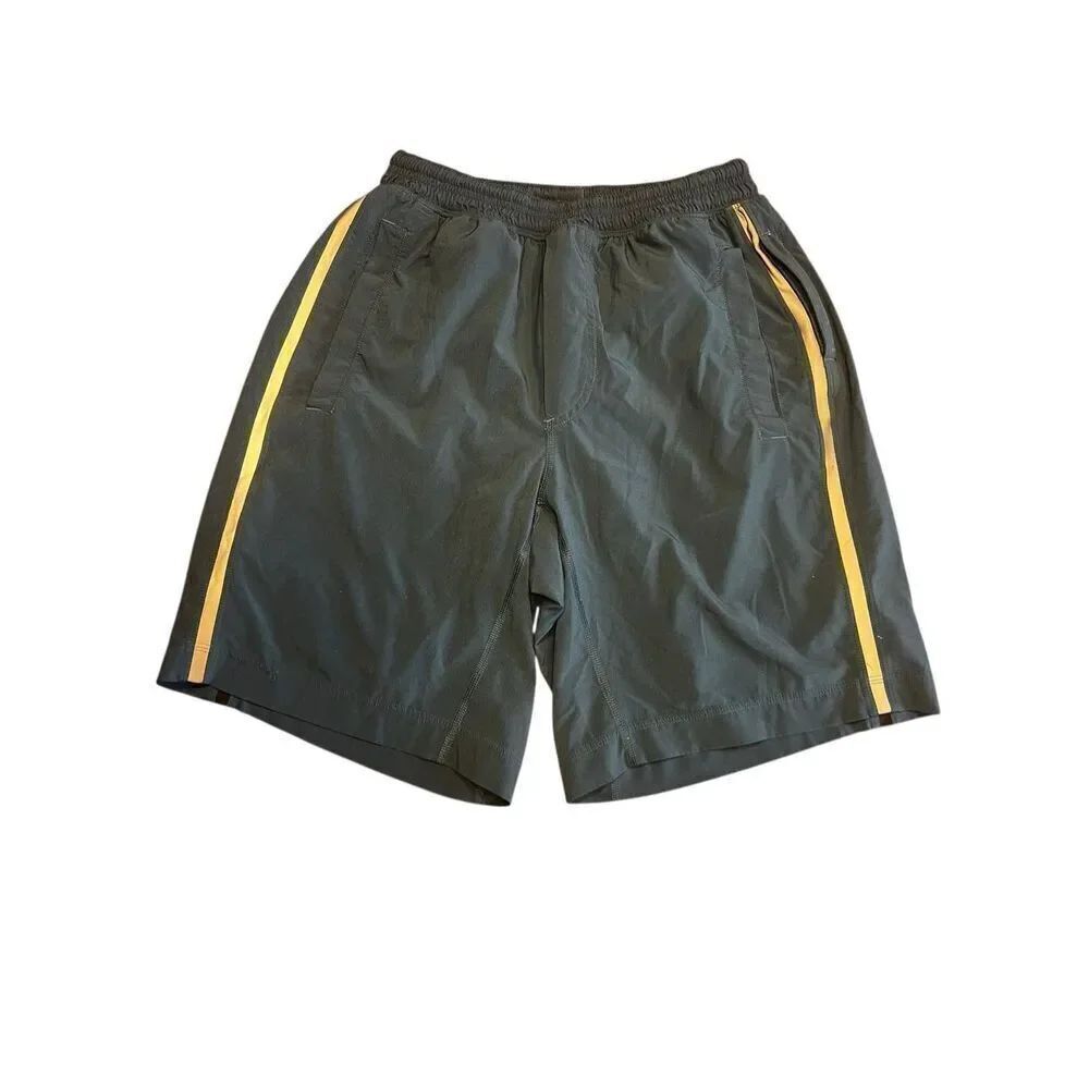 Lululemon 9” Athletic Lined Drawstring Gym Workout Blue Shorts Size M?